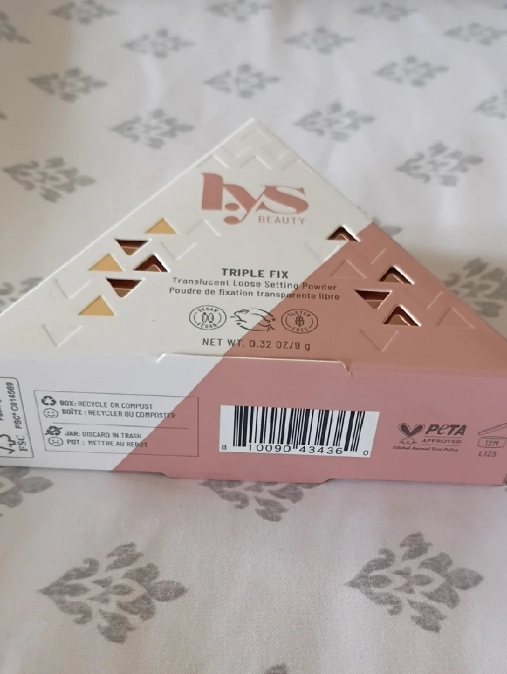 lys Beauty Triple Fix Translucent Setting Powder - Pink & White